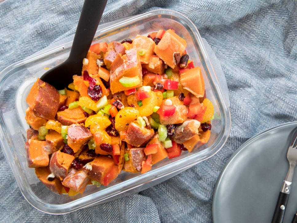 Sweet Potato-Orange Salad with Honey Mustard Dressing Recipe